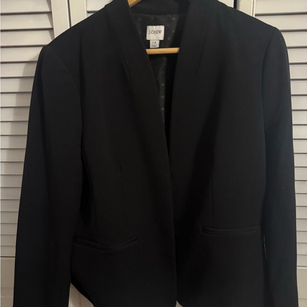 J. Crew Women's Elegant Black Suit Jacket